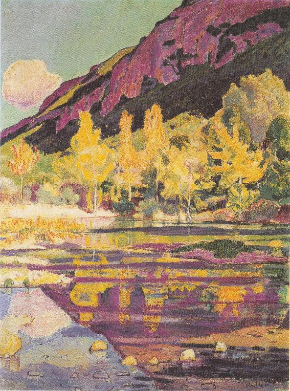 Am Fuss des Petit Saleve, Ferdinand Hodler